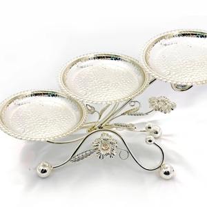 Bandeja de Servir de Acero Inoxidable Ecológica de 3 Niveles, Apta para Lavavajillas, Alta Calidad, Nuevo - Product Image 1