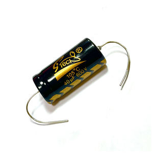Condensateurs électrolytiques en aluminium haute tension-fils axiaux 40uf 600v pour radios vintage, téléviseurs, amplis de guitare et équipements audio - Product Image 2