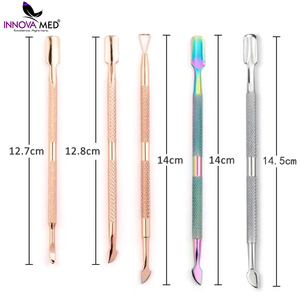 Empujador de Cutículas de Acero Inoxidable, Removedor de Esmalte de Uñas, Raspador de Cutículas, Herramienta de Manicura, Cuidado Profesional de Uñas - Product Image 3