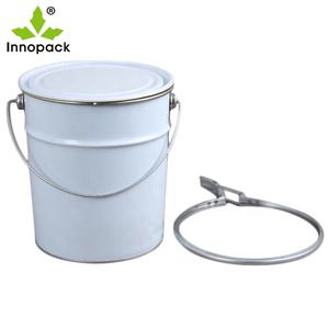 Cubo de pintura de Metal vacío de 5L, con tapa de anillo de bloqueo - Product Image 5