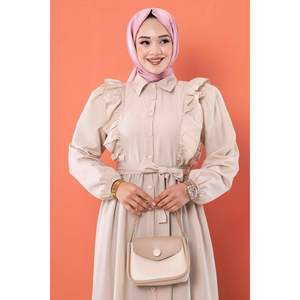 Vestido color crema con detalle de volantes - Product Image 5