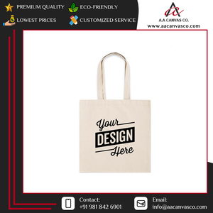 Sacs fourre-tout en toile de coton personnalisés de qualité exceptionnelle, best-sellers, à bon prix, d'origine indienne. - Product Image 3