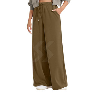 Séchage rapide sur mesure couleur unie femmes pantalons de survêtement évasés durables en gros pantalons de survêtement évasés pour les femmes - Product Image 3