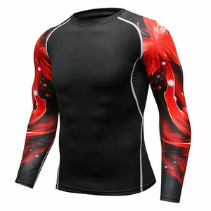 เสื้อออกกำลังกายแบบแรชการ์ดของผู้ชาย MMA แบบระบายอากาศได้ดีมี2026 - Product Image 3