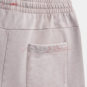 Stylish Men Acid Wash <b>Lounge</b> <b>Shorts</b> With Adjustable Drawstring Waist Men Urban Style Acid Wash <b>Shorts</b> - Product Image 6