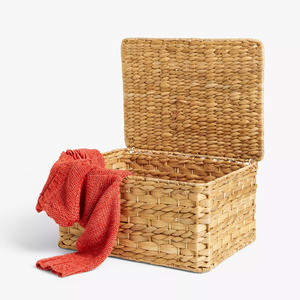 Water hyacinth box handmade <b>wicker</b> container wholesale supplies eco friendly storage boxes - Product Image 2