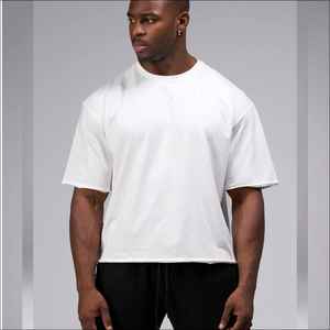 2025 camiseta de gran tamaño personalizada rápida para hombre, 100% algodón, peso pesado, 280gsm, 300gsm, 320gsm, cómoda a la moda - Product Image 3