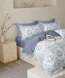 Juego de Sábanas de Hotel UltraComfort Premium de 400 Hilos, de Algodón Lavado, Tejido Moderno con Estampado Elástico, Sensación Suave, Fresca y Lujosa - Product Image 4