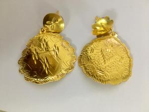 Best Selling 18K Micro Gold Plated Handmade Earrings for European Women Latin America's Party Vintage Zircon High Quality Chains - Product Image 2