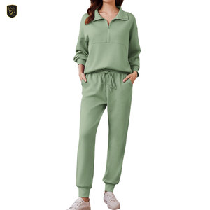Conjunto de Salón Elegante de Dos Piezas con Diseño de Corte Relajado para Uso Diario, Viajes y Comodidad en el Hogar - Product Image 4