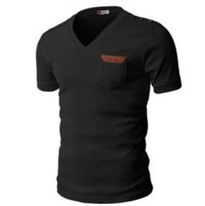 Camiseta Deportiva de Cuello en V Profundo para Hombre, 100% Algodón, Elástica, de Algodón y Spandex, para Entrenamientos o Ejercicio - Product Image 6