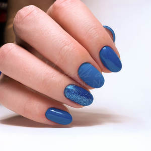 UV LED Gel Polish Color - Made in EU - CPNP - Blue - Gel Polish 100 - Something Trendy 12ml - Mystic Nails - Product Image 3