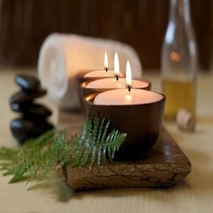 ชามใส่เทียนแบบตั้งโต๊ะทำด้วยมือทำจากไม้ขัดเงาแบบโบราณ - Product Image 4