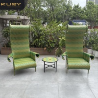 Chaises de jardin Kury en rotin pour l'extérieur, chaise longue de luxe, canapé d'extérieur, fauteuil de piscine, chaise relaxante en osier