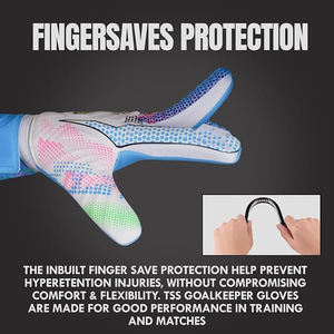 Latest Design Non-Slip Latex Full Finger Quick Drying Outdoor Goalkeeper <b>Gloves</b> <b>Kids</b> Breathable High Quality Sports Use - Product Image 5