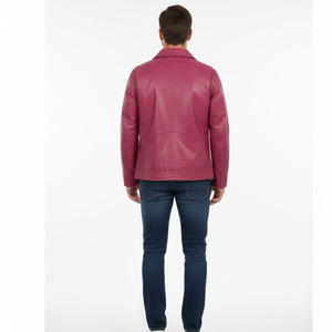 Veste de mode en cuir de mouton pour hommes, imperméable et coupe-vent, fournisseur en usine OEM, vente en gros de vêtements d'extérieur chauds, élégants et durables à l'avant - Product Image 2