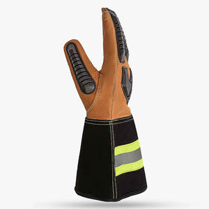 Skatiq Guantes de alta calidad para conductores, guantes de seguridad antideslizantes con espalda de cuero de vaca dividida en la palma de piel de cabra - Product Image 4