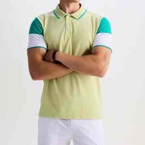 Polo de algodón con estilo para hombre, manga corta, transpirable, informal, ajuste de verano, proveedor de bordado personalizado de fábrica OEM - Product Image 4