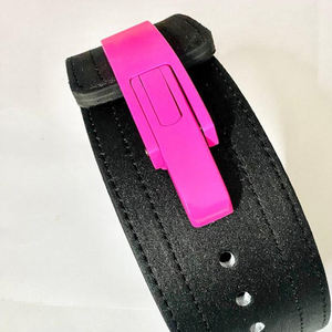 Cinturón de Levantamiento de Pesas de Cuero Negro de 4 Pulgadas con Hebilla de Palanca de Alta Resistencia - Product Image 5