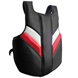 Protection Thoracique en Cuir de Haute Qualité pour l'Entraînement Sportif Protection Corporelle Confortable avec Conception Absorbant les Chocs - Product Image 5