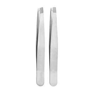Pinzas para Cejas de Acero Inoxidable Color Oro Rosa con Logotipo Personalizado, Ecológicas, Duraderas, Premium, Planas y Puntiagudas, Kit de Depilación, Pakistán - Product Image 3