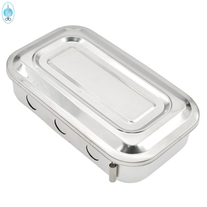 Organizador de bandejas dentales Cajas de bandejas de Tratamiento Médico Quirúrgico con tapa y empuñadura de acero inoxidable - Product Image 6