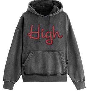 Sweat à capuche personnalisé de haute qualité avec strass pull respirant 100% coton strass à capuche pour hommes - Product Image 1