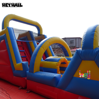 Parcours d'obstacles gonflable pour enfants, jeu sportif extérieur personnalisé, saut d'obstacles pour locations de fêtes et usage commercial