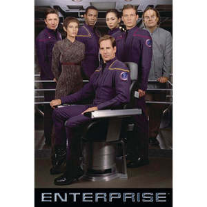 Carte postale Star Trek Enterprise, impression numérique, papier d'invitation pour la Saint-Valentin, Noël, anniversaire, mariage - Product Image 1