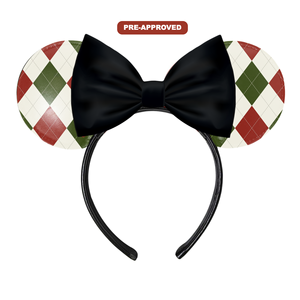 DIY Christmas <b>Square</b> <b>Headband</b> for Girls Personalized Black Vinyl Craft Paint Your Own Fashion Hair Accessory for Kids - Product Image 1