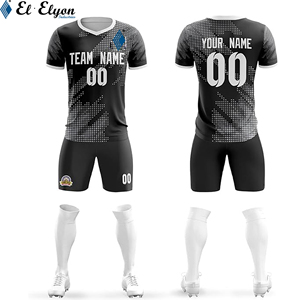 ชุดฟุตบอลผ้าโพลีเอสเตอร์100% 2ชิ้นสำหรับผู้หญิงชุดตัดอัตโนมัติน้ำหนักเบาระบายอากาศป้องกันแบคทีเรีย - Product Image 1