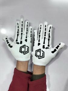 Gants de football américain personnalisés de marque Gants de réception de football résistants à l'usure pour adulte Service OEM avec fonction collante - Product Image 1