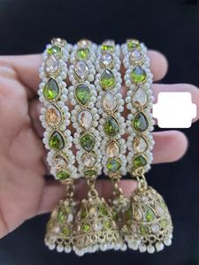 Brazaletes bordados boho-chic hechos a mano, accesorios de moda para uso diario, eventos culturales, estilo festivo de la India - Product Image 4