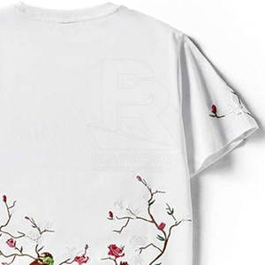 Camiseta bordada GSM 150 de alta calidad, diseña tu propia camiseta bordada, camiseta bordada de Material de Jersey de algodón - Product Image 6