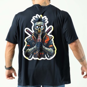 T-shirts de marque pour hommes, style streetwear sportif haut de gamme, grandes tailles, coupe ample, 220g, fabrication pakistanaise, bonne qualité - Product Image 2