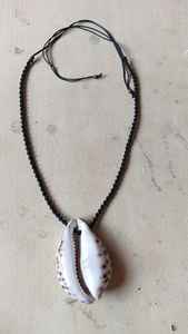 Hecho a medida Impresionante Ojo de tigre grande Cauri Collar de concha de mar Playa natural Inspirado Negrita Estilo bohemio Lujo Tungsteno Bambú - Product Image 2