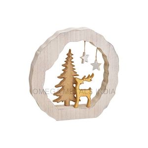 Décoration de Noël en bois de haute qualité pour la décoration de Noël, en bois et aluminium, vente en gros - Product Image 3