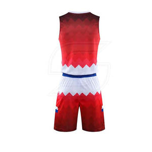 Uniforme de basket-ball unisexe de haute qualité à séchage rapide, ensemble grande taille imprimé d'été au design unique et personnalisé, fabriqué au Pakistan - Product Image 3