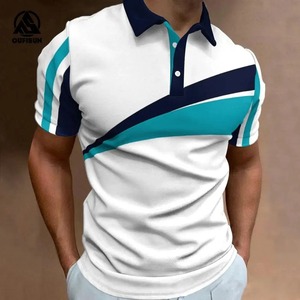 100% pull en mérinos été hommes revers pull à manches courtes POLO cou pull haut ample tricoté vêtements grande taille T-shirt - Product Image 3