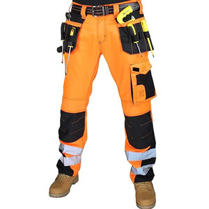 Pantalons de travail de sécurité réfléchissants haute visibilité pour hommes Pantalons cargo de qualité supérieure pour les travaux industriels - Product Image 2