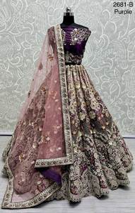 Designer Lehenga Choli Avec Séquence Et Zircon Diamant - Product Image 3