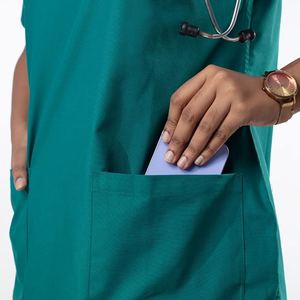 Uniforme d'infirmière de haute qualité à manches courtes, grande taille, design en maille, couleurs confortables, uniforme d'infirmière décontracté en coton, printemps 2026 - Product Image 6