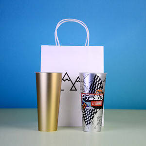 Gobelets en plastique pour desserts, gobelet en plastique pour bubble tea, gobelet en plastique avec couvercle réutilisable - Product Image 2