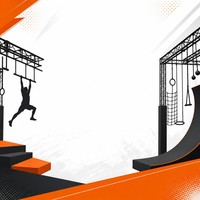 Équipement de parcours d'obstacles Ninja Chowchowplay pour enfants, programme de camp d'été, certifié EN1176 ASTM, usine de 30000+ m²