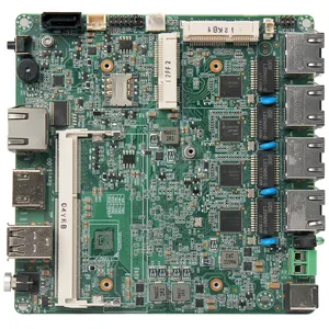 미니 PC 마더 보드 J1900 프로세서 DDR3 4 LAN 소프트 라우터 나노 ITX 메인 보드 방화벽 WIFI Pfsense 산업용 마더 보드