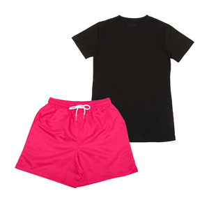 Conjunto Casual de Dos Piezas, Camiseta Bordada Transpirable 100% Algodón, Pantalones Cortos Deportivos, Cómodos para Invierno, Estilo Urbano Deportivo - Product Image 2
