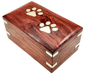 โกศไม้โกศสำหรับใส่เถ้ากระดูกของสัตว์เลี้ยงทำจากไม้เนื้ออ่อนโรสวูดทำด้วยมือทำจากไม้ที่ออกแบบมาสำหรับขี้เถ้าขี้เถ้า - Product Image 2