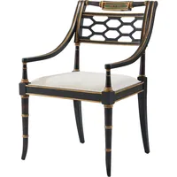 Chaise, lot de 2, structure en bois sculpté à la main, chaises d'appoint rembourrées, meubles traditionnels élégants pour salon et chambre à coucher