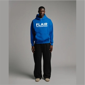 Sudadera con Capucha Extra Grande de Algodón de Alta Calidad, Diseño de Hombros Caídos con Estampado Puff de Alto Peso, Calidad Premium para Hombre - Product Image 2