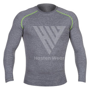 Best Selling Custom Made Premium Polyester Nylon Made Men's <b>Rash</b> <b>Guard</b> Fight Training Breathable Good Quality <b>MMA</b> <b>Rash</b> <b>Guards</b> - Product Image 4